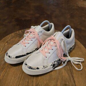 Converse One Star Oxford Kid 6.5 Dark Floral Pink Cream NWOT